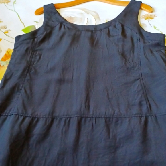 SAKS FIFTH Avenue WL Silk Loose Tank With Pockets - Picture 7 of 8